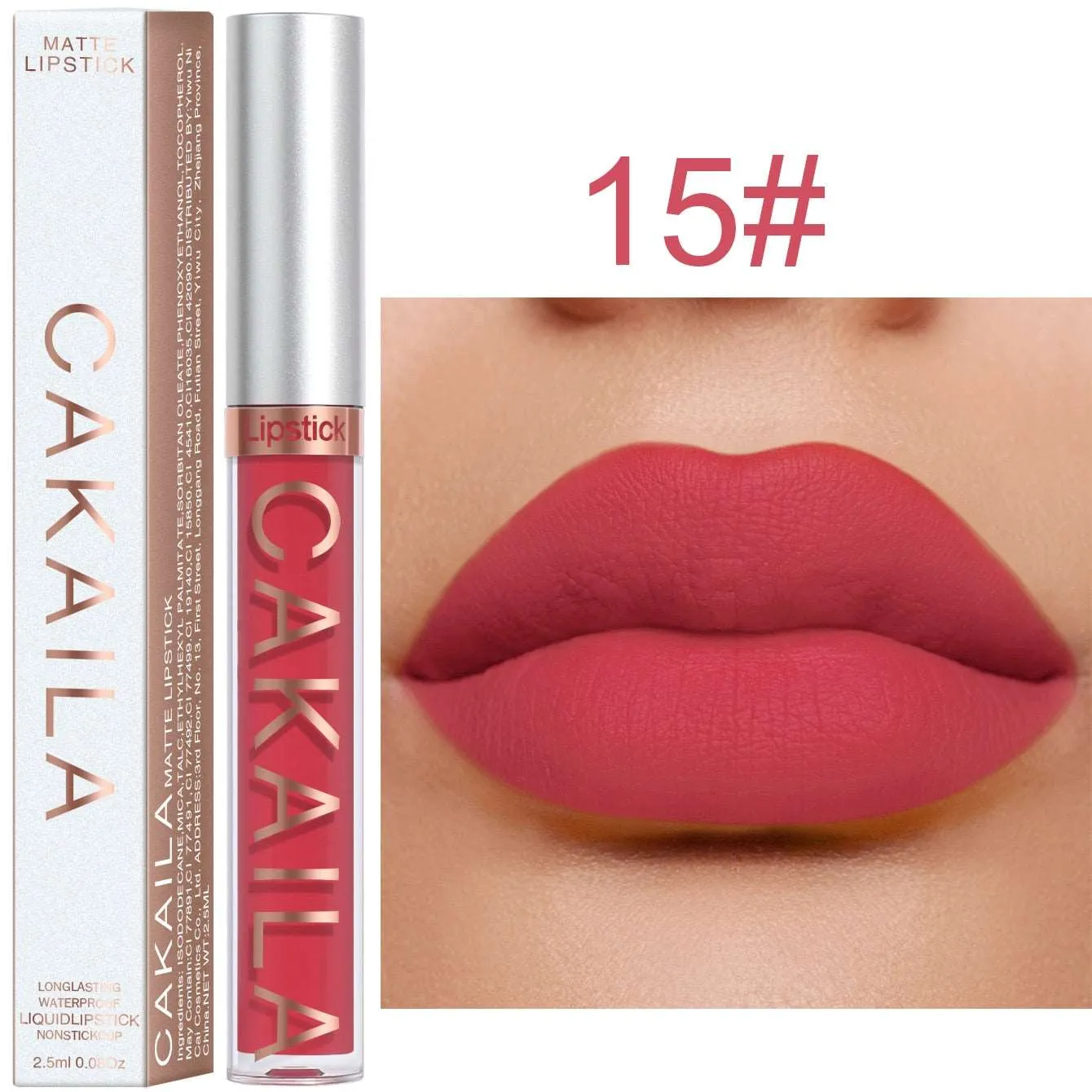 18 Colors Matte Lipgloss Liquid Lipstick Long Lasting Sexy Red Pink Nude Lip Gloss