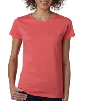 5000L Gildan Missy Fit Heavy Cotton T-Shirt Coral Silk