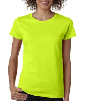 5000L Gildan Missy Fit Heavy Cotton T-Shirt Safety Green (50/50)
