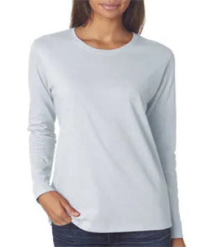 5400L Gildan Missy Fit Heavy Cotton Fit Long-Sleeve T-Shirt Ash (99/1)