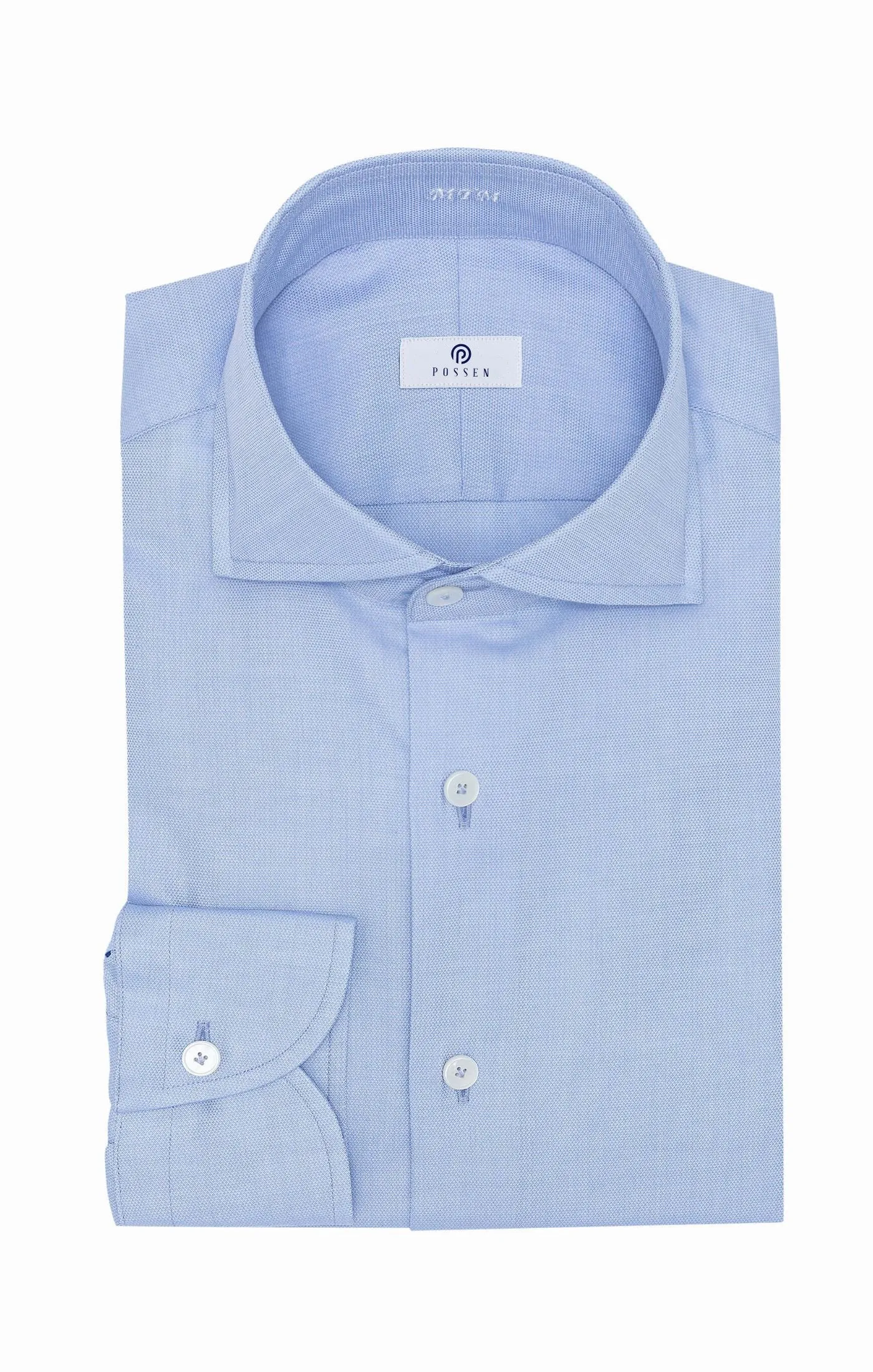 Albini Sky Blue Dobby 365 Easy Care Cotton