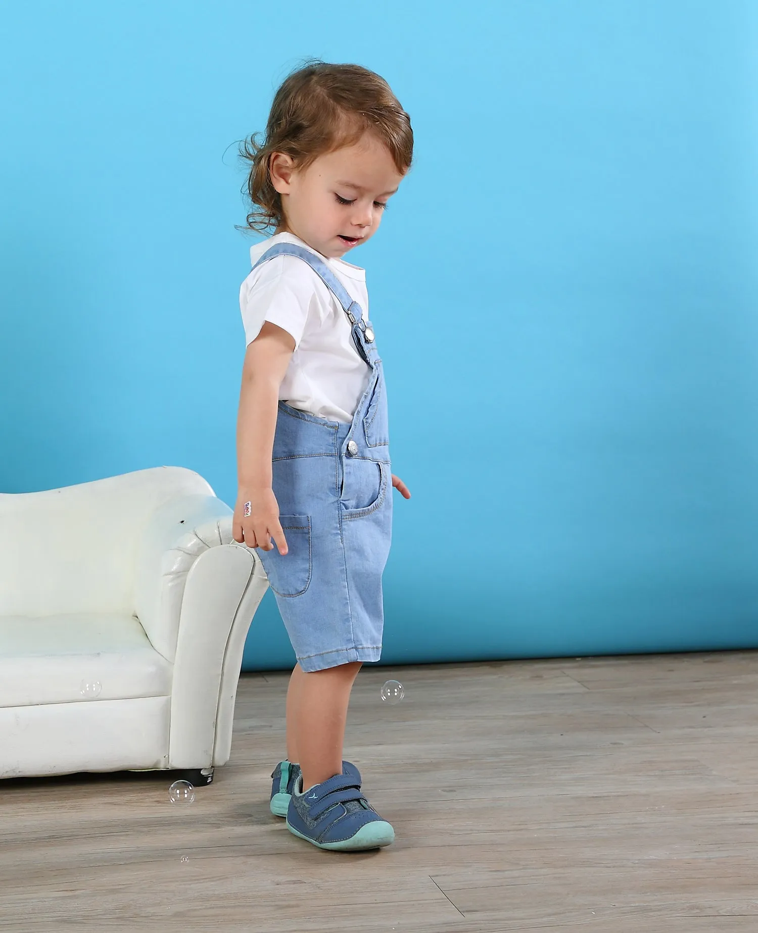 Baby Girl Boy Toddler Summer Denim Jean Shortalls
