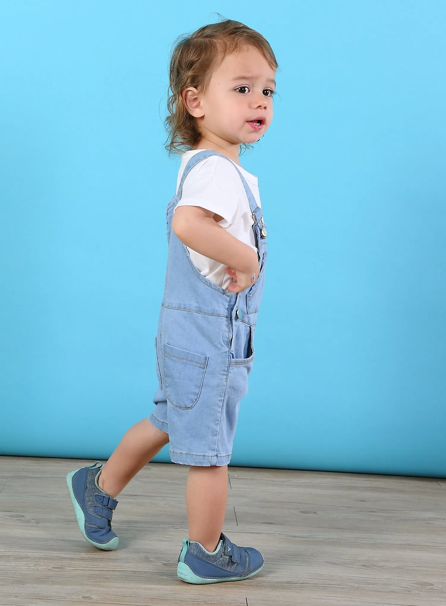 Baby Girl Boy Toddler Summer Denim Jean Shortalls