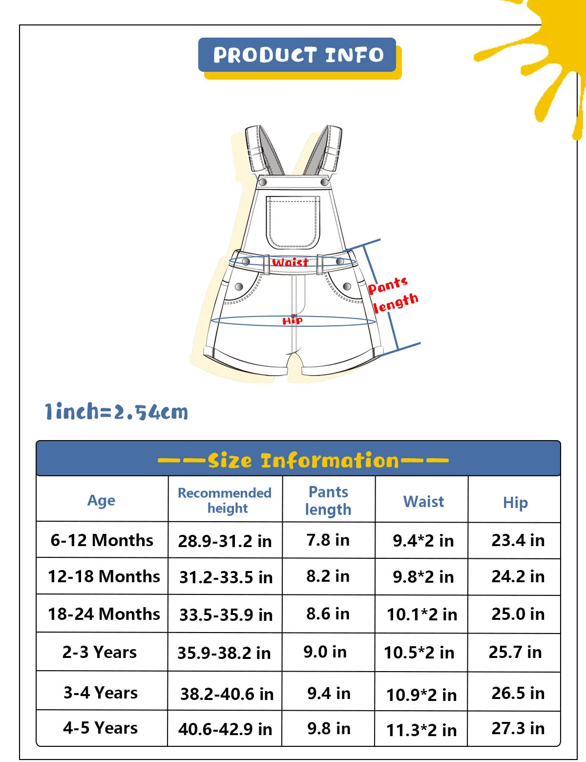 Baby Girl Boy Toddler Summer Denim Jean Shortalls