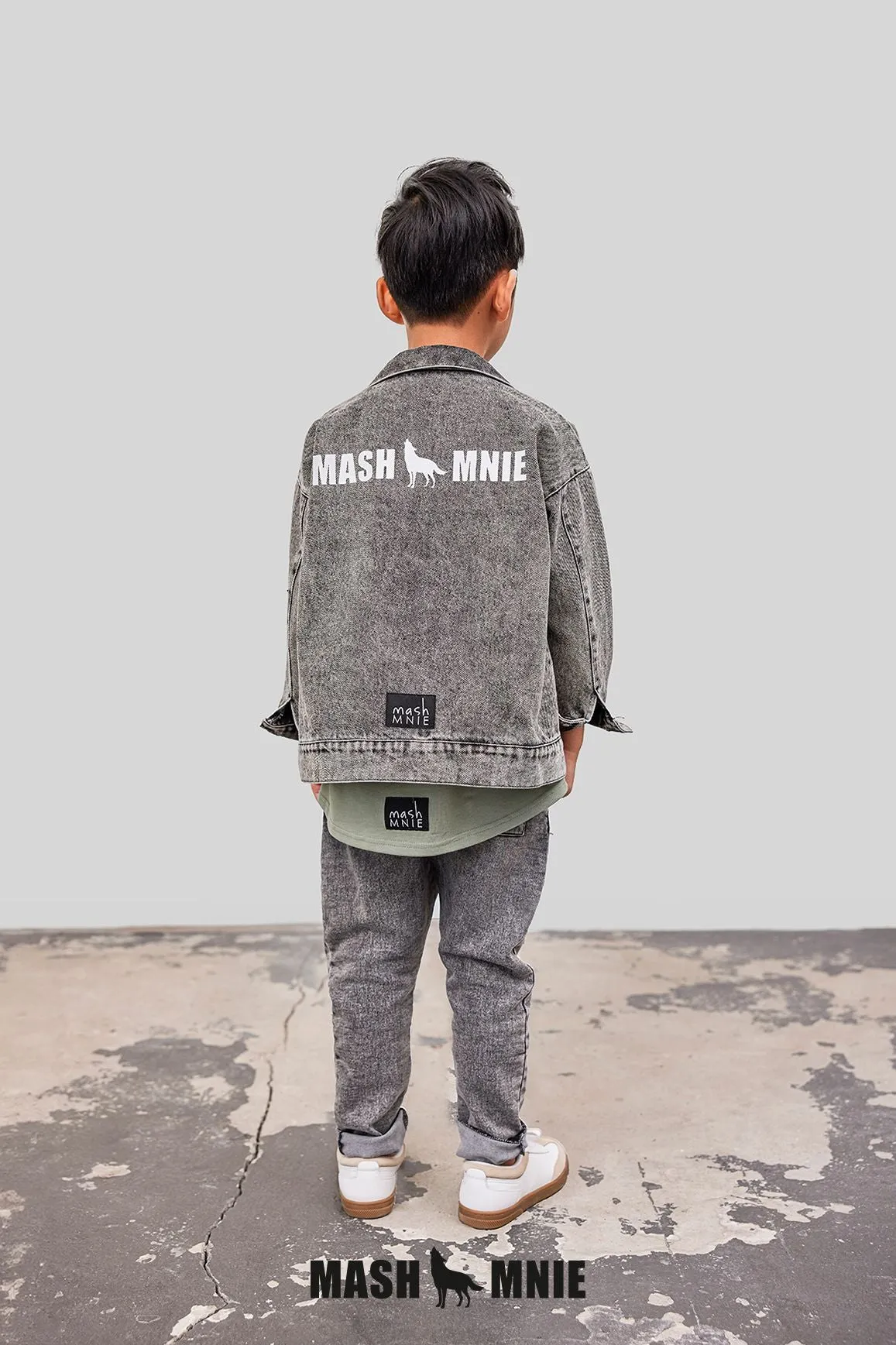 Black denim soft pants
