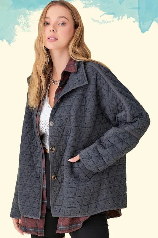 Breezy Daze Quilted Jacket - 4 Colors