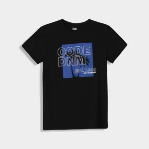 Code Mens Palm Tree Graphic Tee Black/Multi _ 182890 _ Black