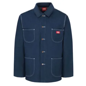 Dickies Men's 3499 Denim Blanket Lined Work Coat - Warm, Durable, Triple Needle Seams, Storm Cuffs, Utility Pockets, Rugged | Sizes: M-4XL