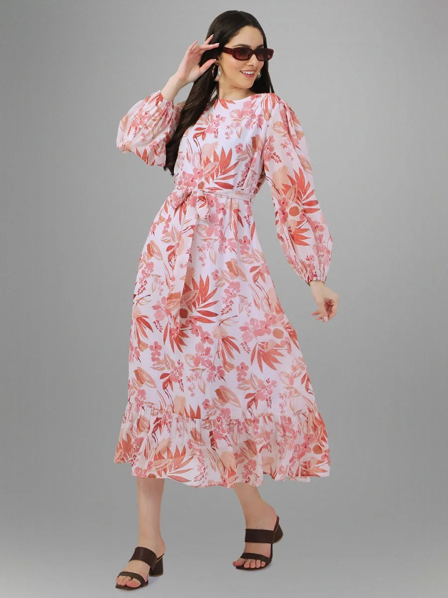dresses for Women western wear Floral Maxi Dress