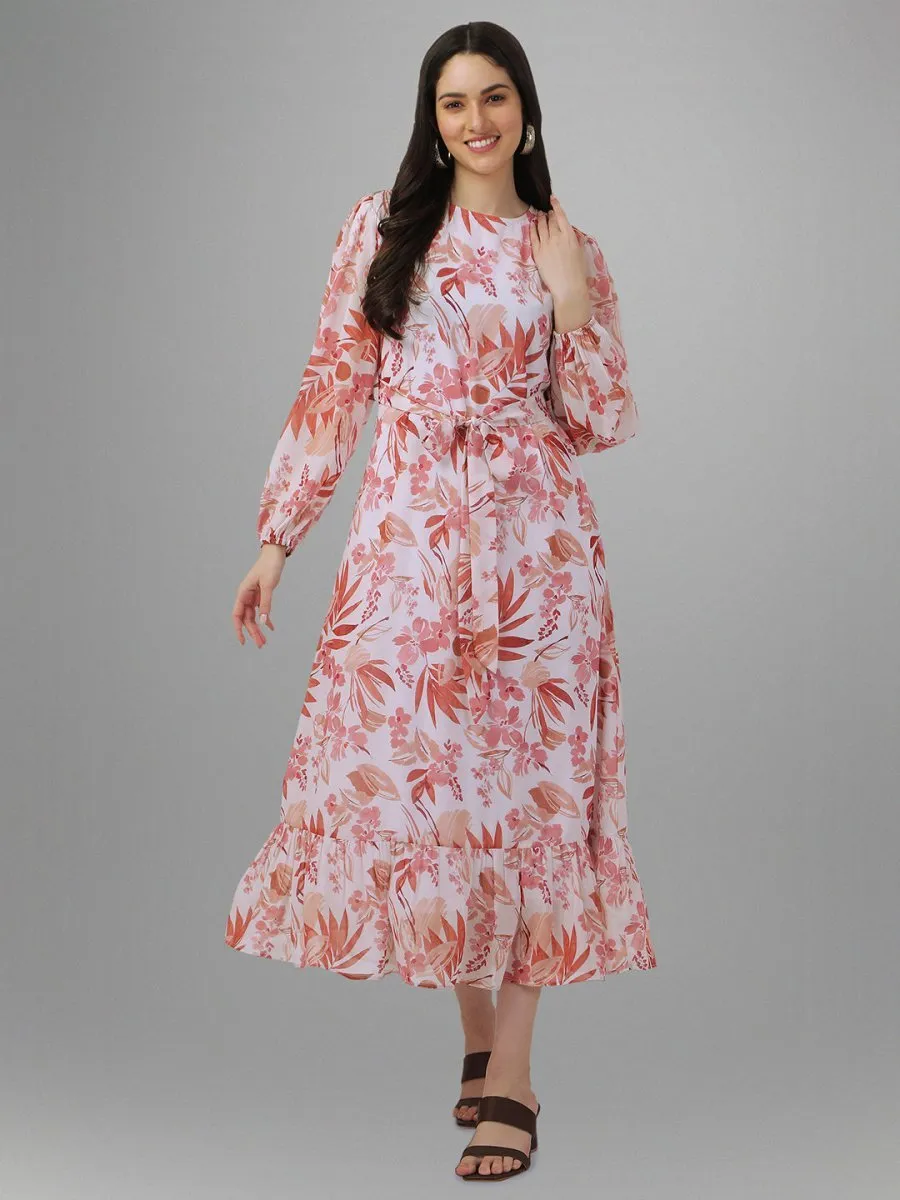 dresses for Women western wear Floral Maxi Dress