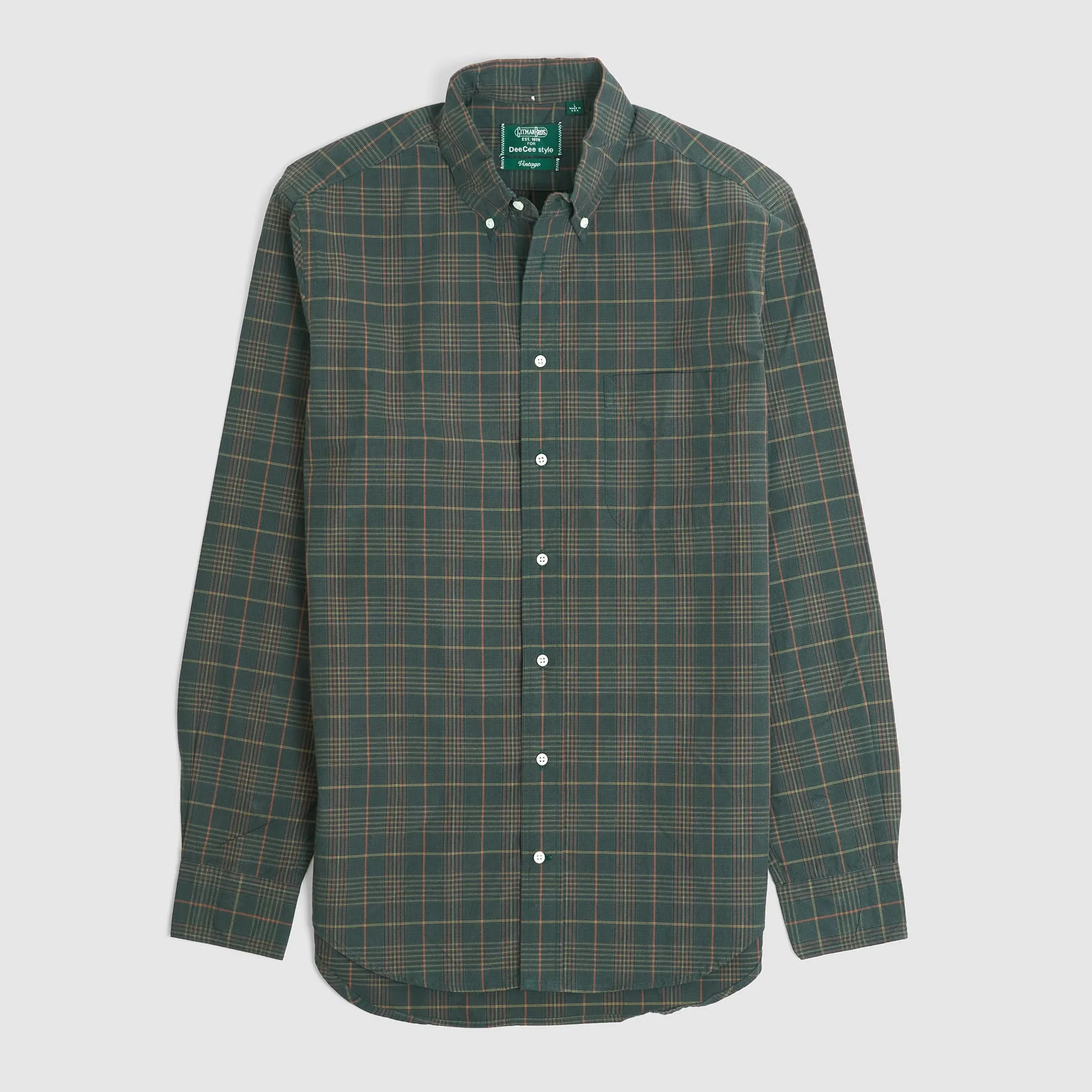 Gitman Vintage x DeeCee style Button Down Popline Plaid Shirt