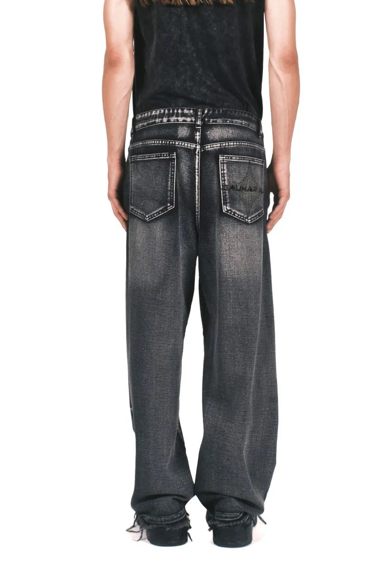 GREY TAILORED DENIM PANTS