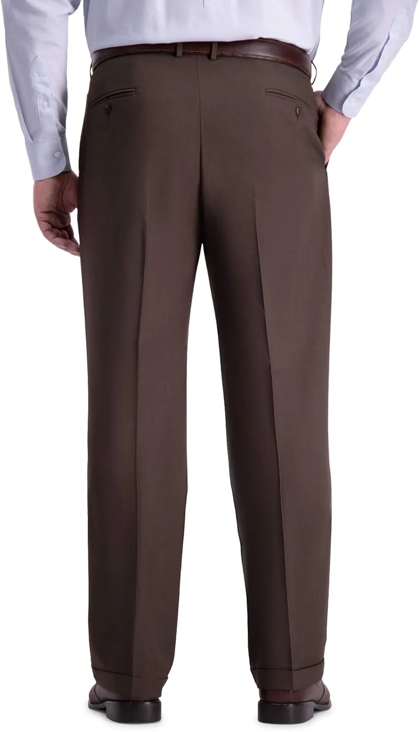Haggar Men's Premium Comfort Classic Fit Pleat Front Dress Pant (Regular And Big & Tall Sizes)