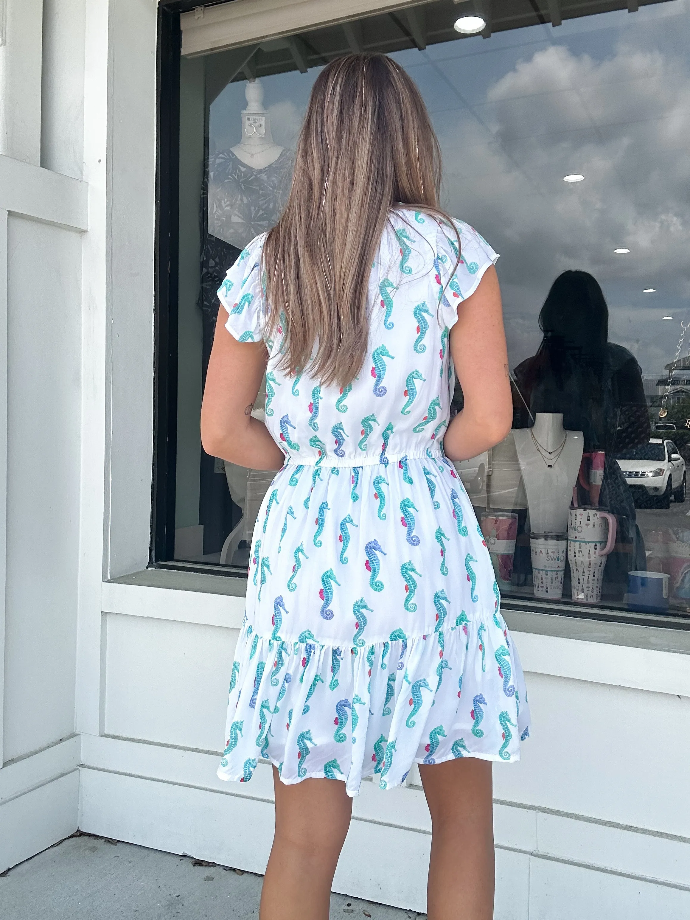 Hatley Layla Dress - Painted Seahorses