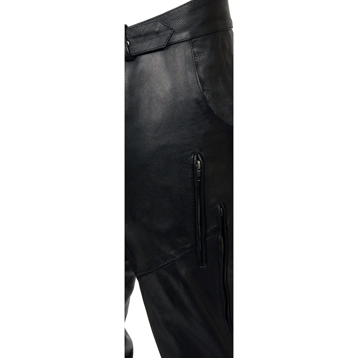 Milwaukee Leather Chaps for Men's Black Vented Premium Leather
