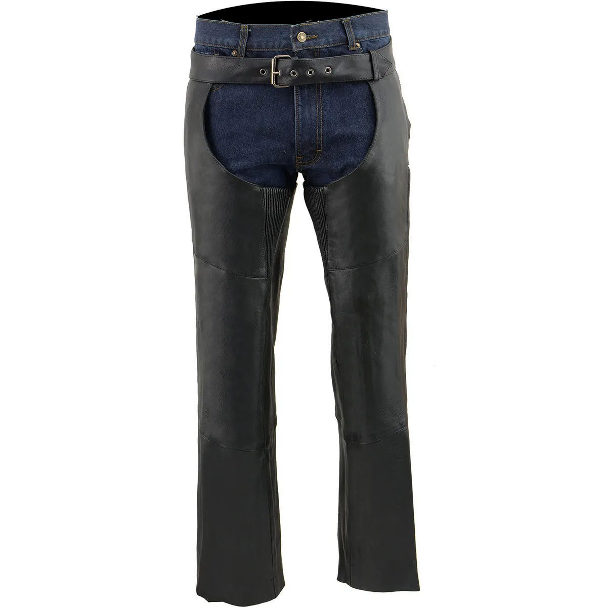Milwaukee Leather Chaps for Men's Black Vented Premium Leather