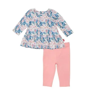 once and floral modal magnetic play all day top   leggings set - re-loved