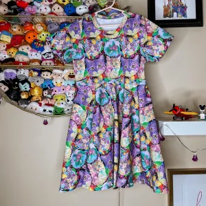 Pastel Cats Twirl Dress