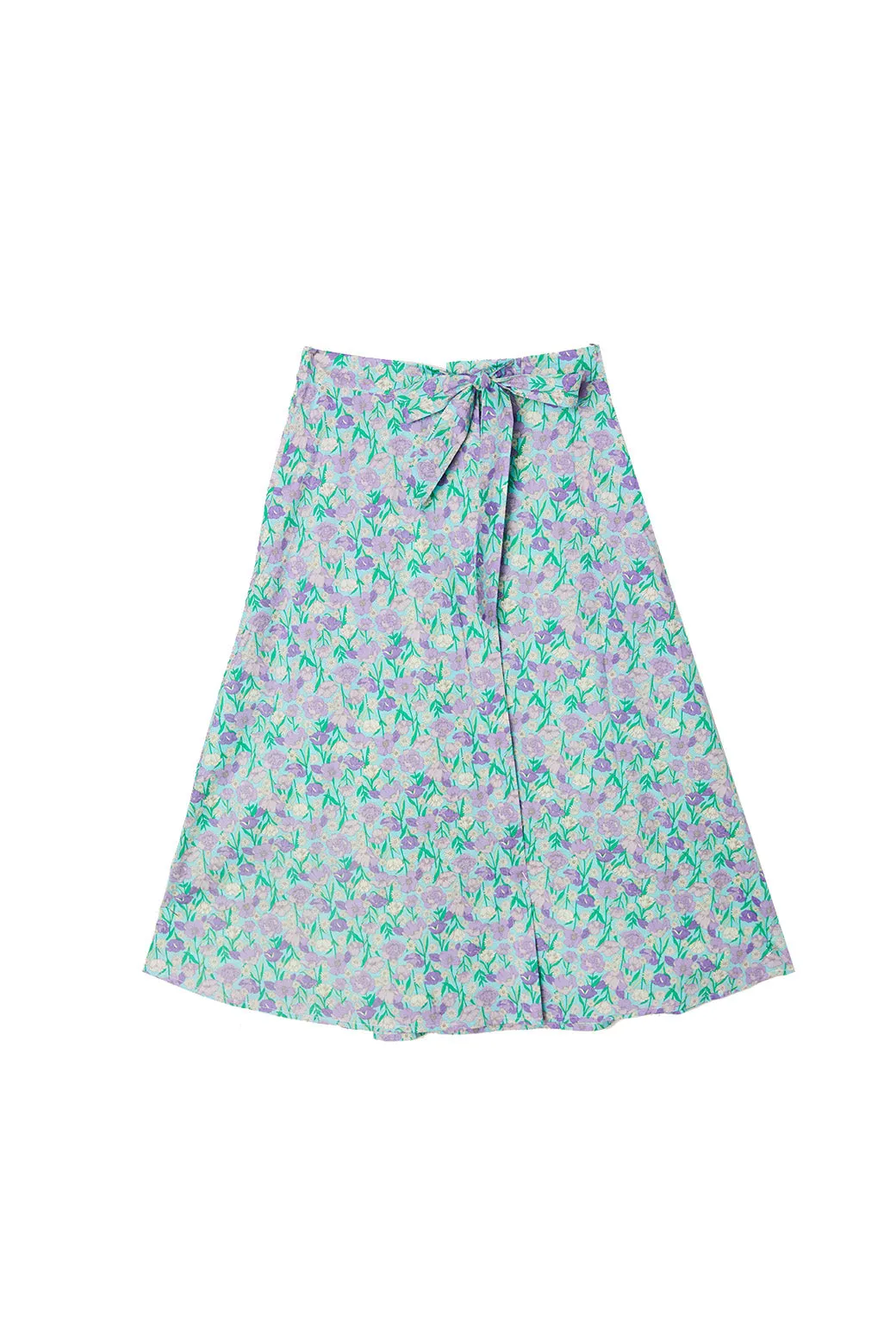 SAMPLE Poolside Wrap Skirt - Lilac Daisy