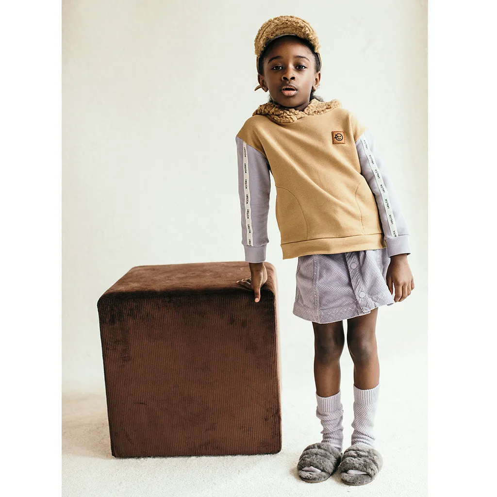 Skirt Aline Panel Lilac Jumbo Cord