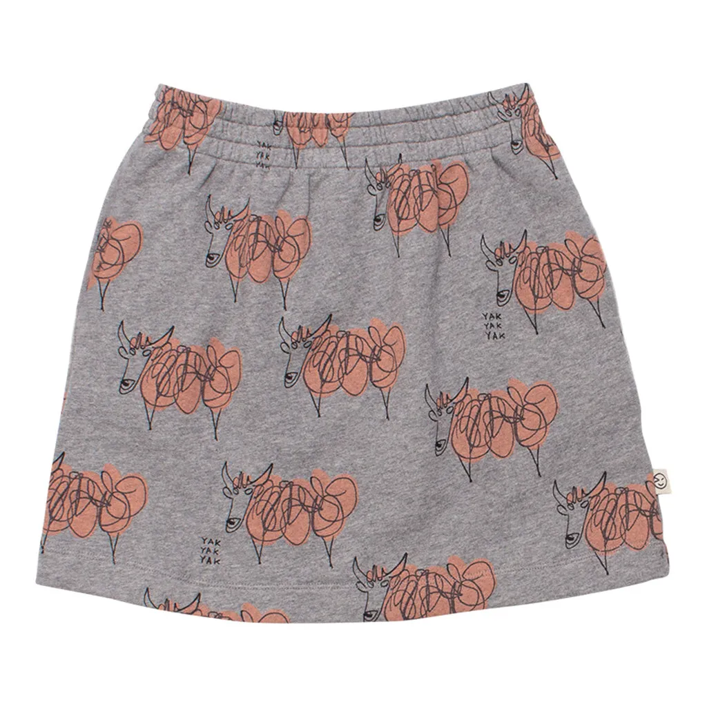 Skirt Track Yak Alaya Pink Mid Grey Melange