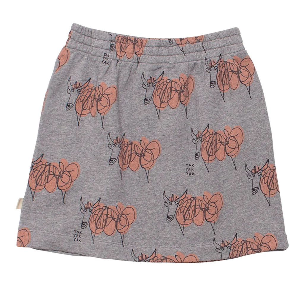 Skirt Track Yak Alaya Pink Mid Grey Melange