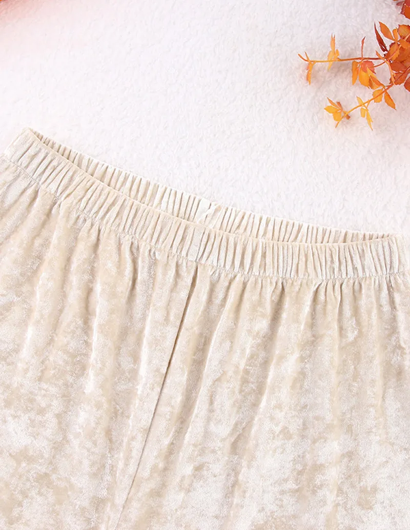 Soft Velour 2-Piece Loungewear Set