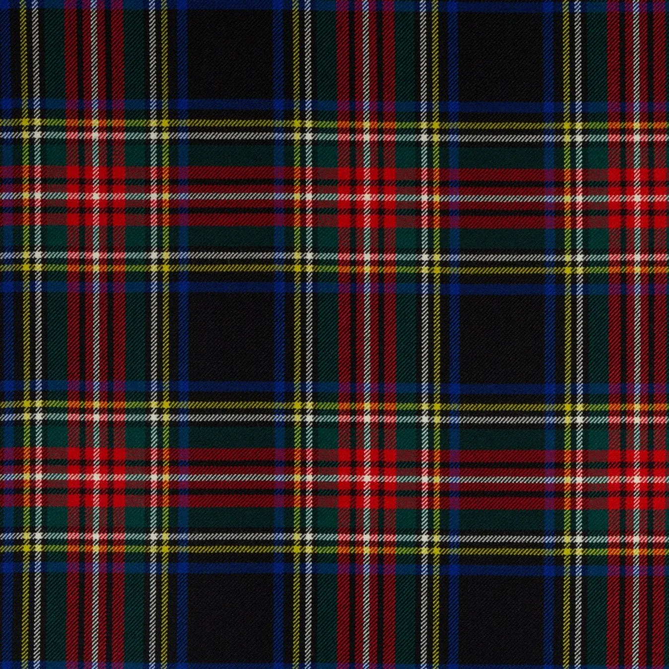 Stewart Black Modern Heavyweight Nevis Tartan