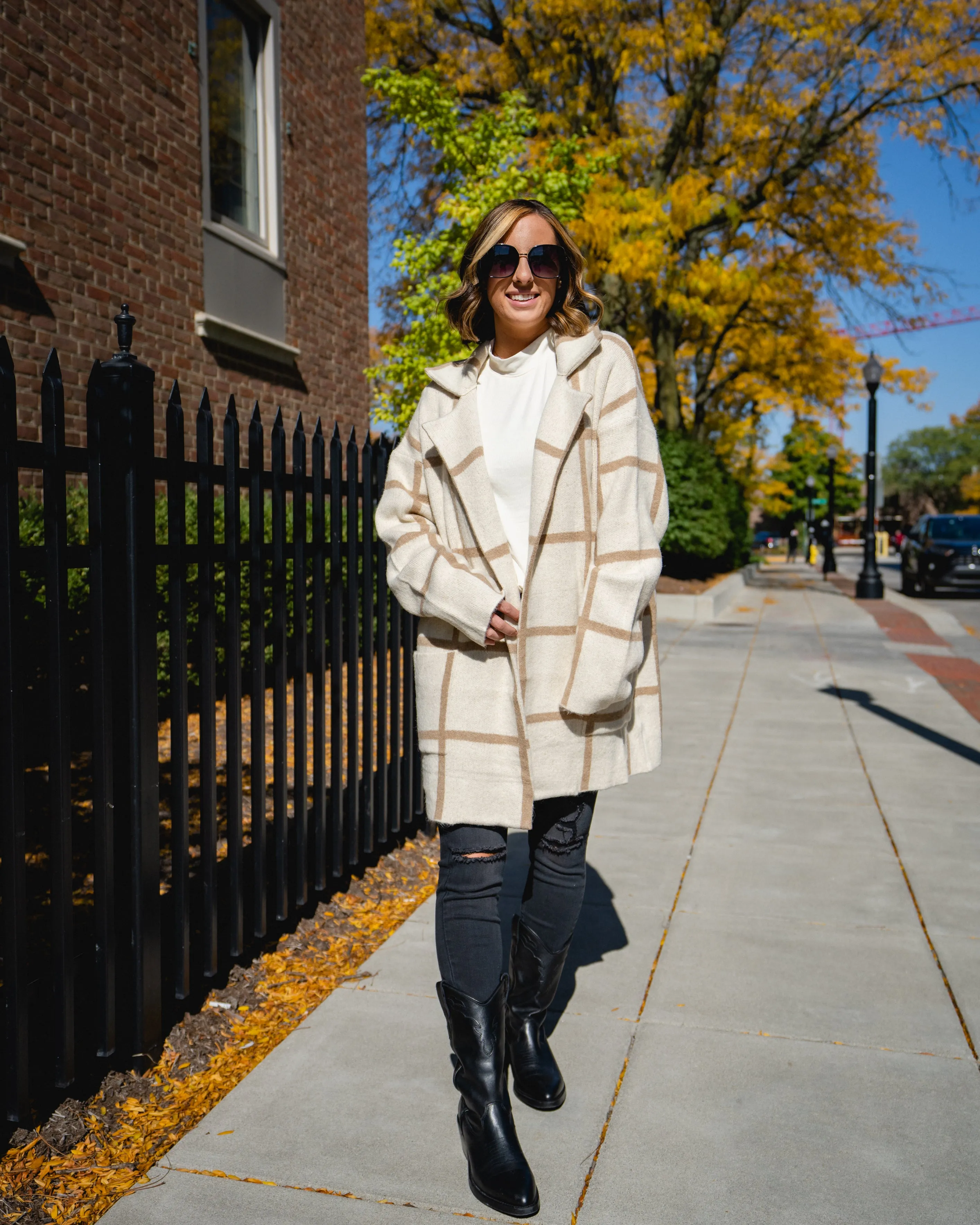 ZARA  COAT  - IVORY CAMEL